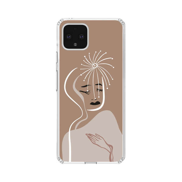 Artistic Abstract Portrait with Serene Face Google Pixel 4 XL Case