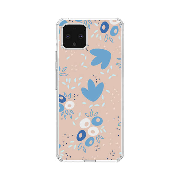 Blue Floral Pattern Google Pixel 4 XL Case