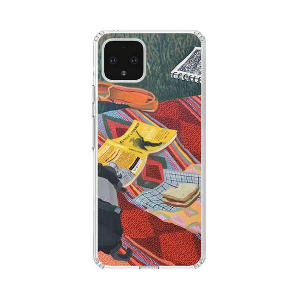 Charming Picnic Scene with Blanket and Food Google Pixel 4 XL Case