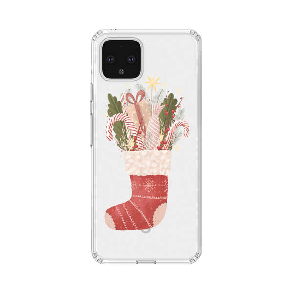 Christmas Stocking with Gifts and Candy Canes Google Pixel 4 XL Case
