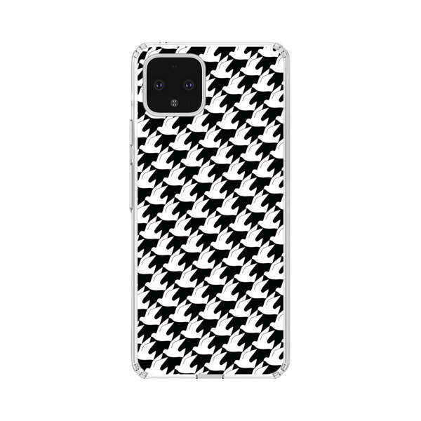 Classic Black and White Houndstooth Pattern Google Pixel 4 XL Case