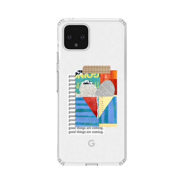 Colorful Abstract Collage with Geometric Shapes Google Pixel 4 XL Case