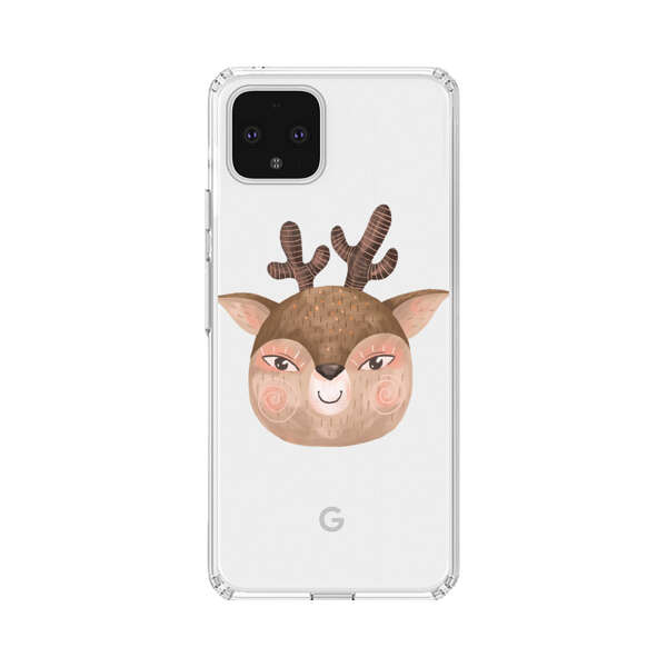 Cute Cartoon Deer Face Google Pixel 4 XL Case