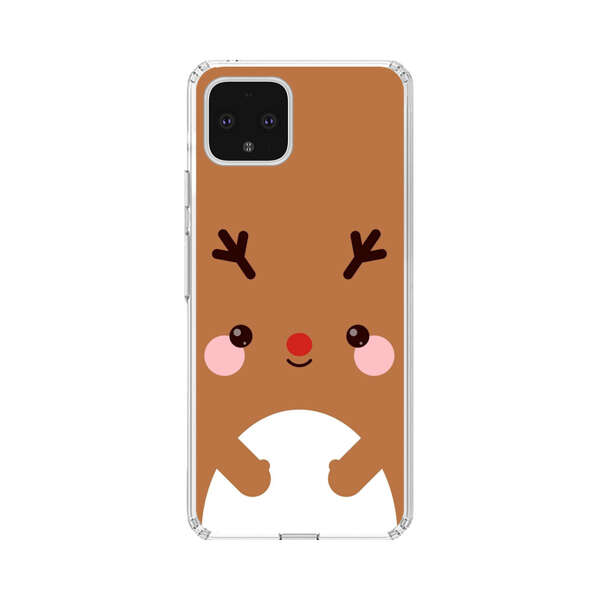 Cute Minimalist Reindeer Cartoon Google Pixel 4 XL Case