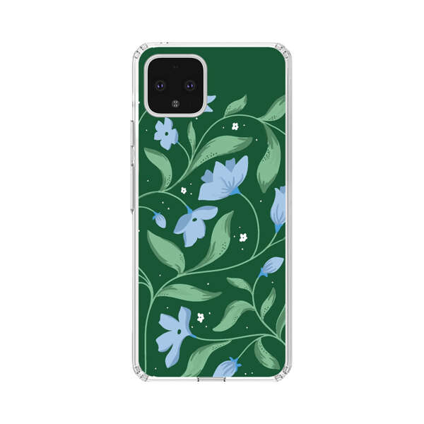 Delicate Blue Floral Illustration Google Pixel 4 XL Case