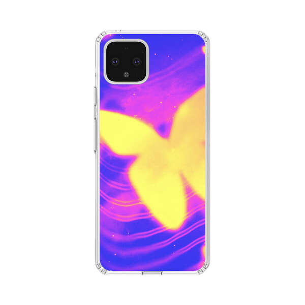 Glowing Purple and Yellow Butterflies Google Pixel 4 XL Case