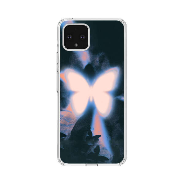 Glowing White Butterfly Google Pixel 4 XL Case