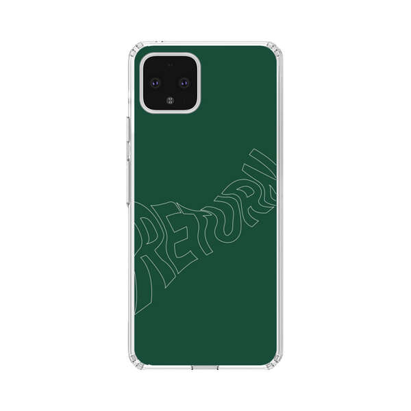 Minimalist Green Wavy Return Text Google Pixel 4 XL Case