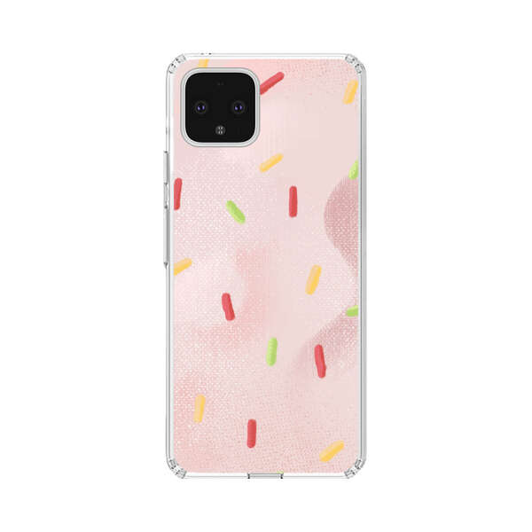 Pastel Pink Sprinkles Pattern Google Pixel 4 XL Case