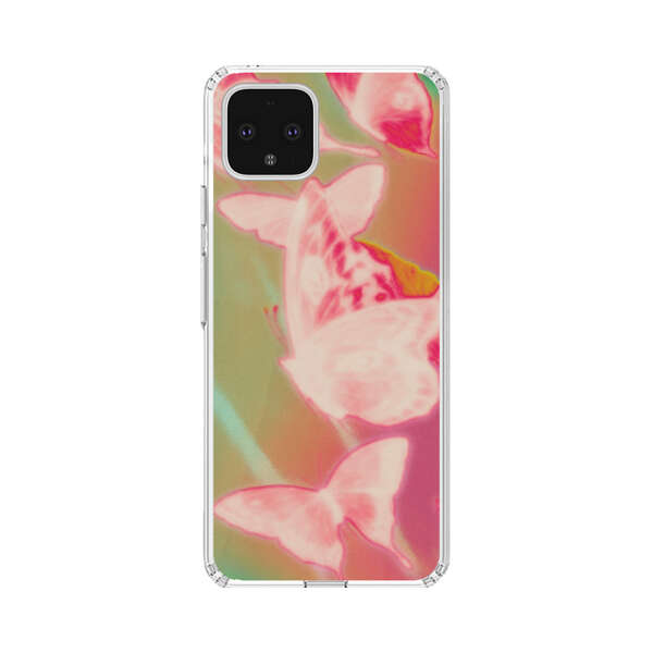 Pink Butterflies Dreamy Colorful Background Google Pixel 4 XL Case