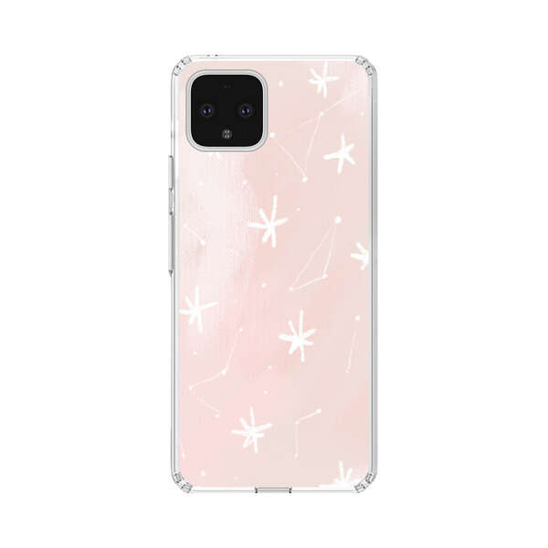 Pink Stars and Constellation Pattern Google Pixel 4 XL Case