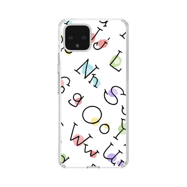Playful Alphabet Pattern with Colorful Letters Google Pixel 4 XL Case