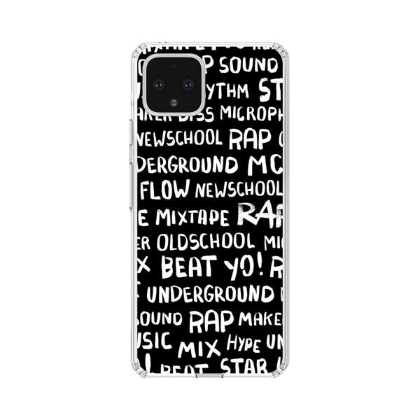 Rap Hip Hop Words Collage Google Pixel 4 XL Case
