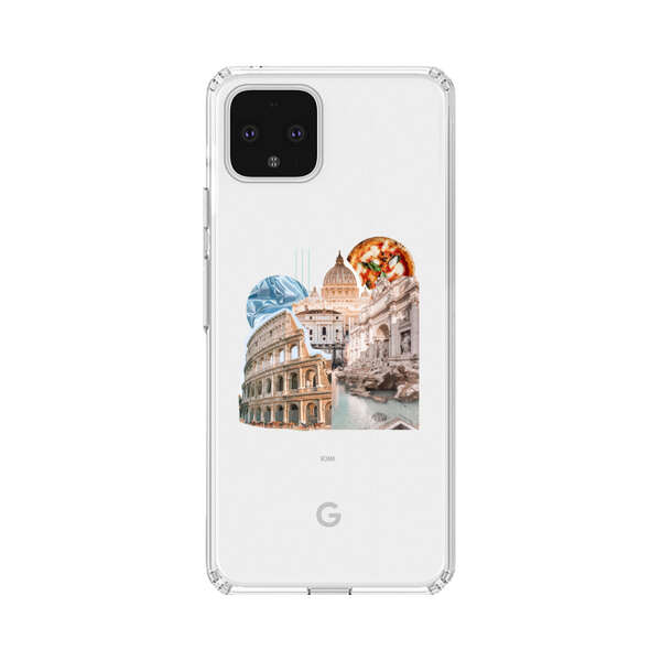 Rome Landmarks with Pizza Google Pixel 4 XL Case