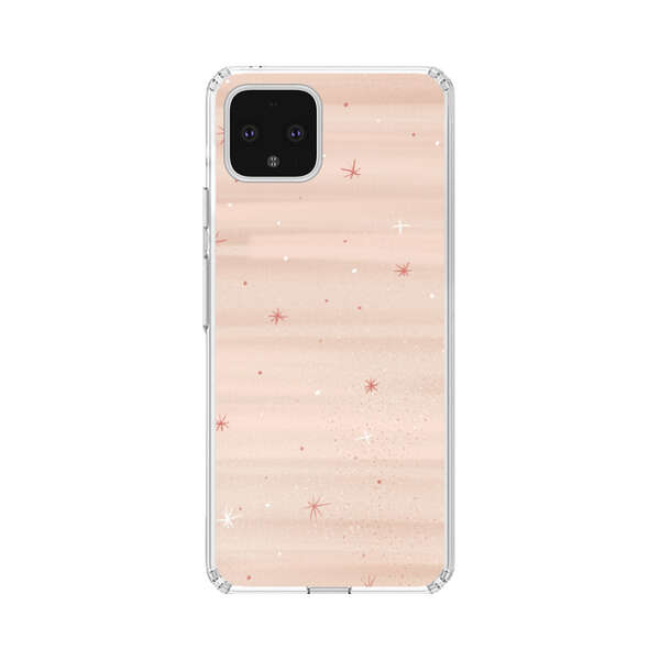 Soft Pink Background with Delicate Stars Google Pixel 4 XL Case