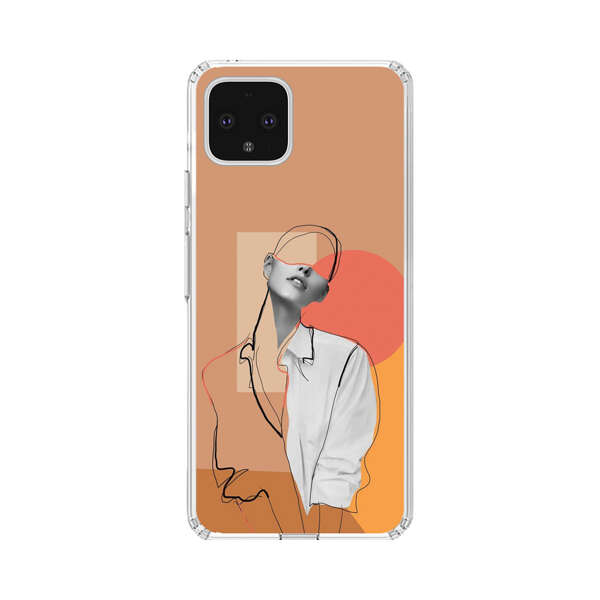 Stylish Abstract Portrait Art Google Pixel 4 XL Case