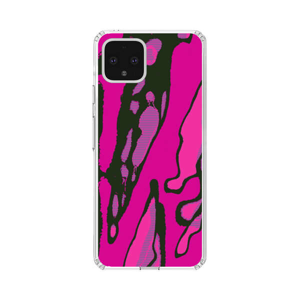 Vibrant Abstract Magenta Black Pattern Google Pixel 4 XL Case