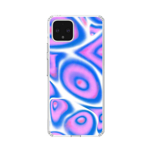 Vibrant Abstract Pink and Blue Swirl Pattern Google Pixel 4 XL Case