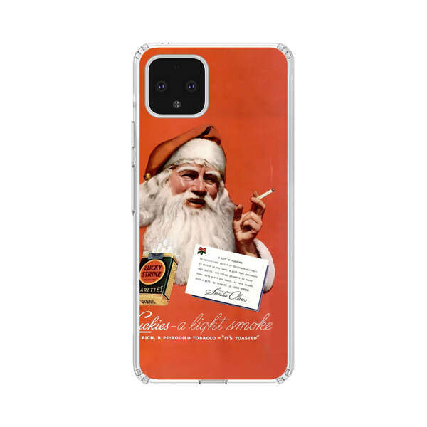Vintage Santa Claus Smoking Lucky Strike Cigarettes Advertisement Google Pixel 4 XL Case