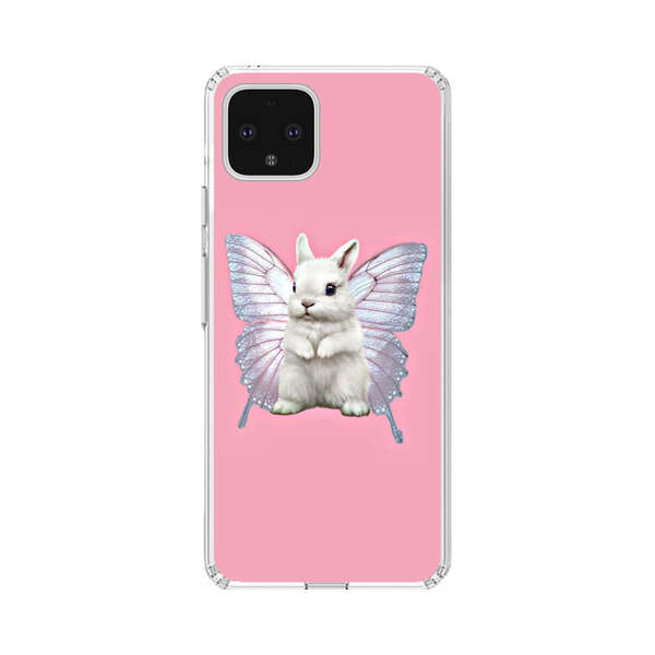 White Bunny with Butterfly Wings Google Pixel 4 XL Case