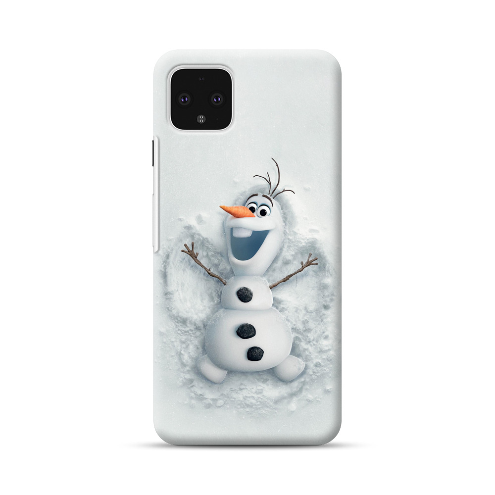 frozen snowman Google Pixel 4 XL Hard Case