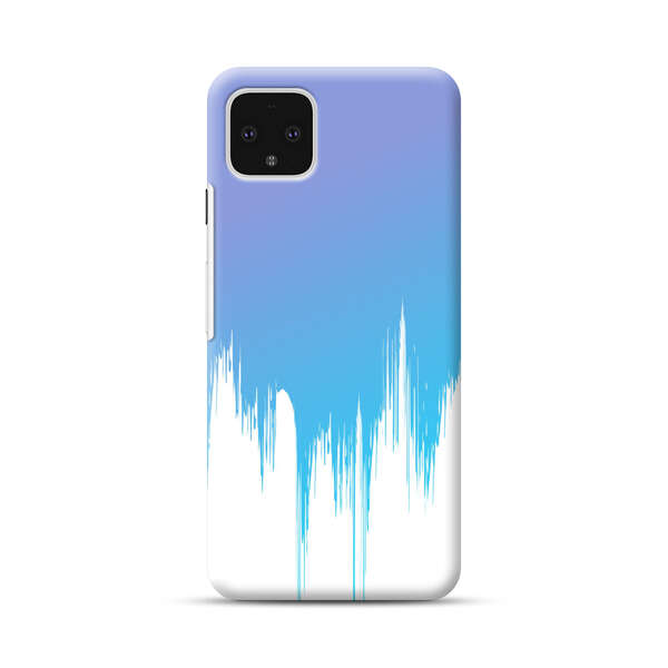Abstract Blue and Purple Dripping Paint Google Pixel 4 XL Hard Case