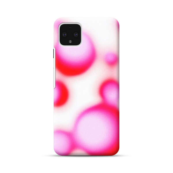 Abstract Pink and Red Blurry Circles Google Pixel 4 XL Hard Case