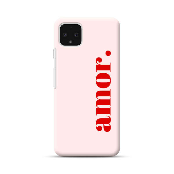 Amor Love Bold Red Text Google Pixel 4 XL Hard Case