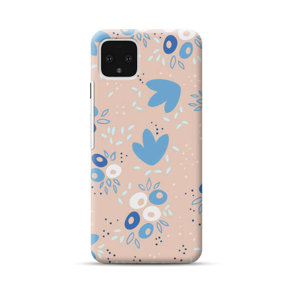 Blue Floral Pattern Google Pixel 4 XL Hard Case