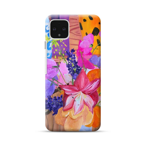 Bright Vibrant Floral Still Life Google Pixel 4 XL Hard Case