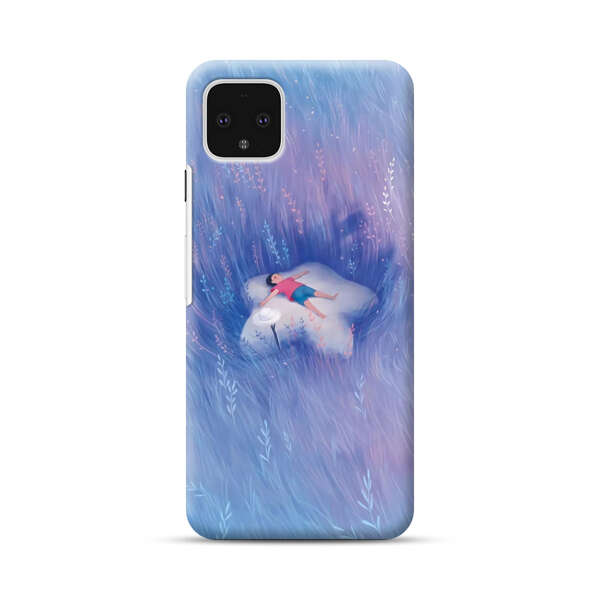 Child Relaxing in Dreamy Field Google Pixel 4 XL Hard Case