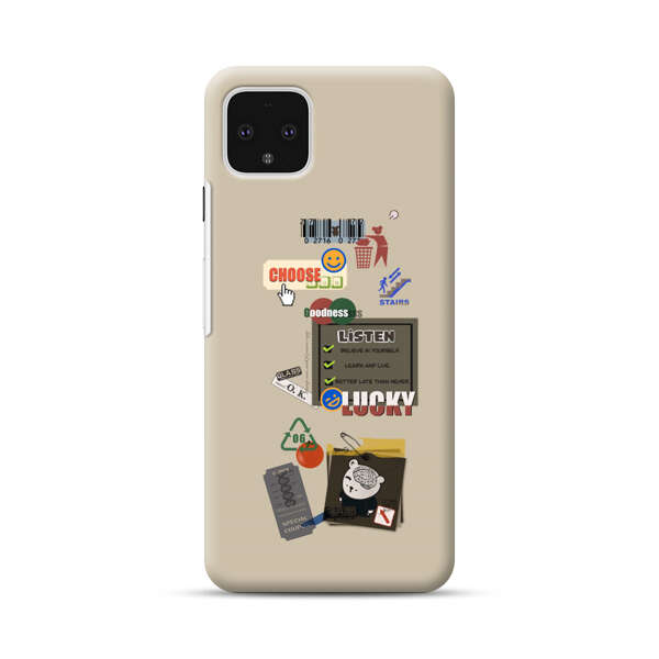 Creative Collage of Motivational Elements Google Pixel 4 XL Hard Case