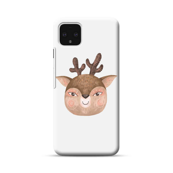 Cute Cartoon Deer Face Google Pixel 4 XL Hard Case