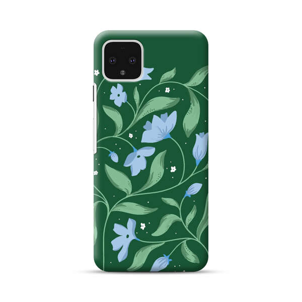 Delicate Blue Floral Illustration Google Pixel 4 XL Hard Case