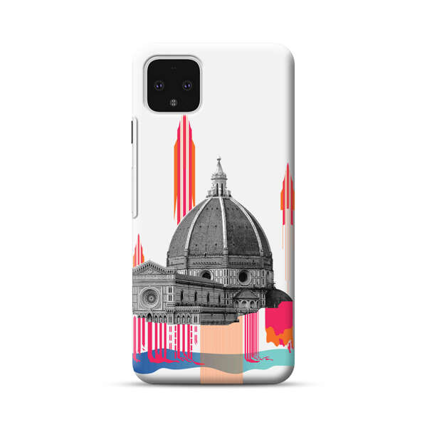 Florence Cathedral Dome Artistic Illustration Google Pixel 4 XL Hard Case