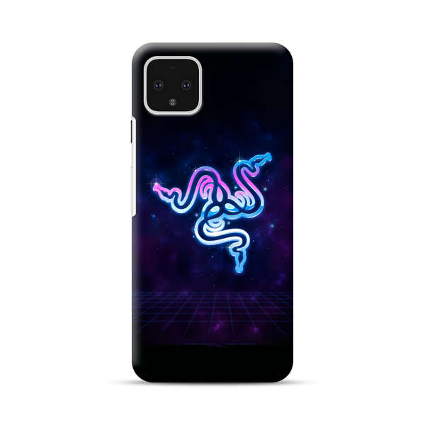 Glowing Neon Triple Snake Google Pixel 4 XL Hard Case