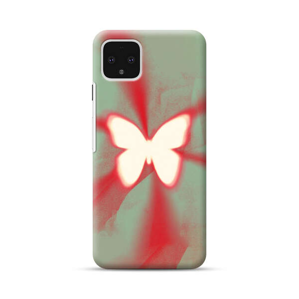 Glowing White Butterfly Abstract Radiant Design Google Pixel 4 XL Hard Case