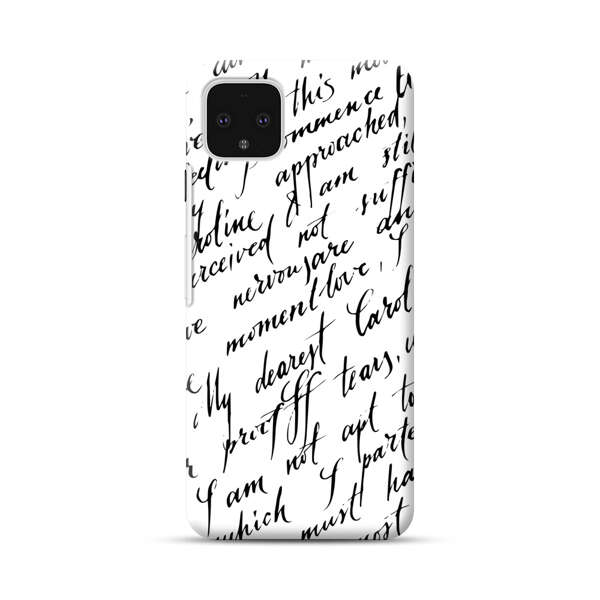 Handwritten Calligraphy Google Pixel 4 XL Hard Case