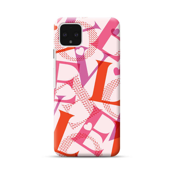 Love Colorful Letters Pattern Google Pixel 4 XL Hard Case