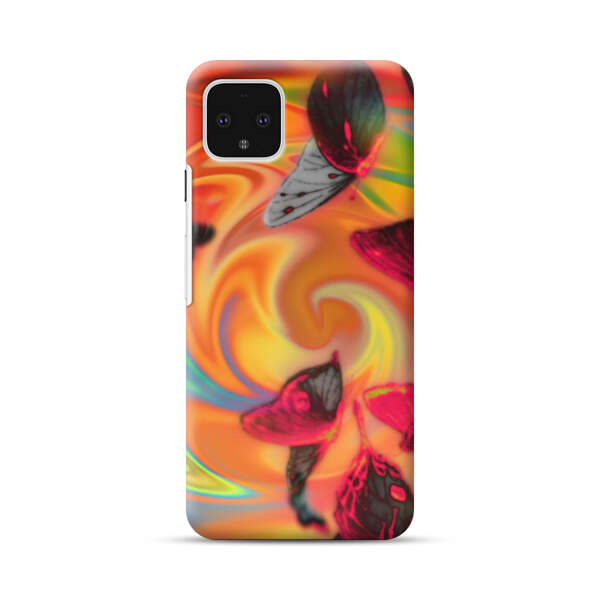 Psychedelic Butterflies Swirl Google Pixel 4 XL Hard Case