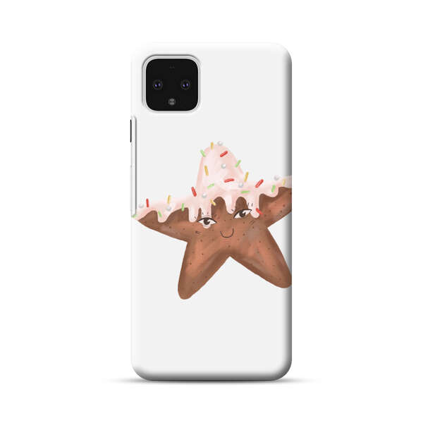 Smiling Gingerbread Star Cookie Google Pixel 4 XL Hard Case