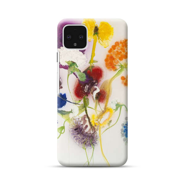 Vibrant Abstract Floral Artwork Google Pixel 4 XL Hard Case