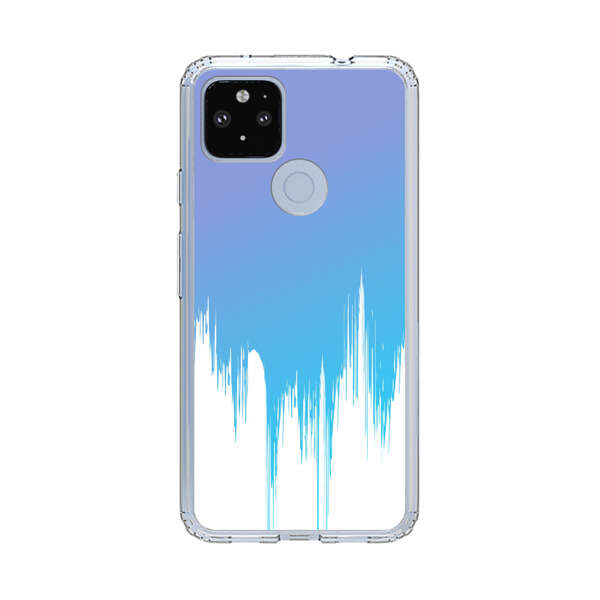 Abstract Blue and Purple Dripping Paint Google Pixel 4a 5G Case
