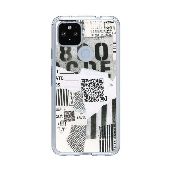Abstract Collage Torn Paper Barcodes Google Pixel 4a 5G Case