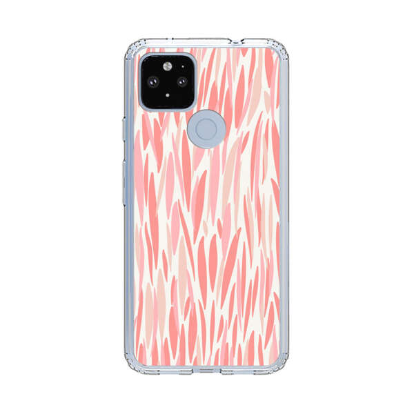 Abstract Coral Wavy Lines Pattern Google Pixel 4a 5G Case