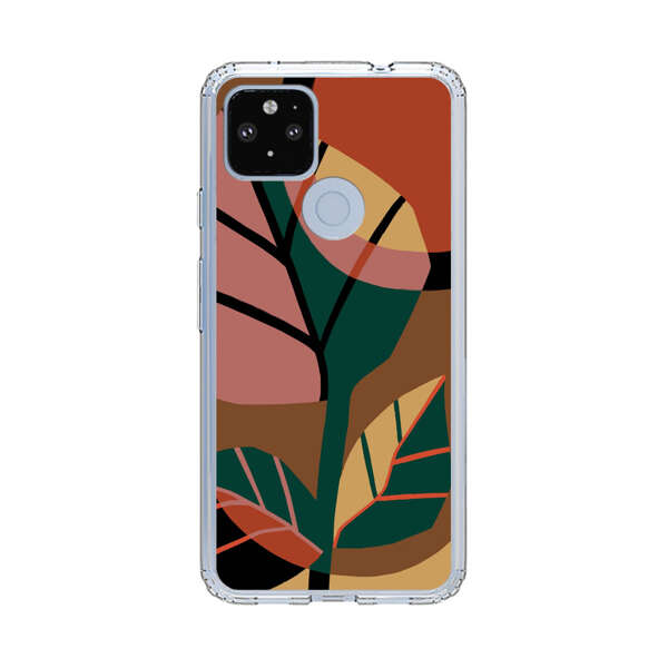 Abstract Geometric Leaves Design Google Pixel 4a 5G Case