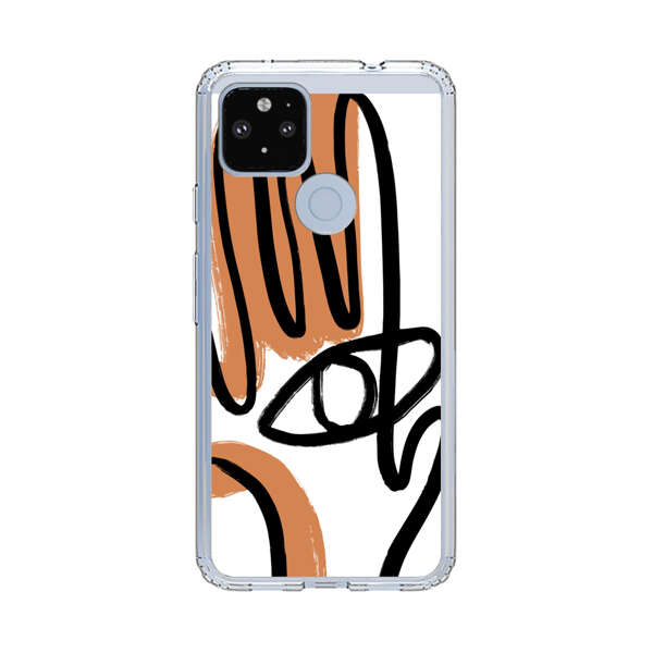 Abstract Minimalist Hand with Eye Google Pixel 4a 5G Case