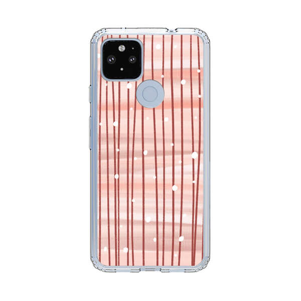 Abstract Vertical Lines Pink Pattern Google Pixel 4a 5G Case