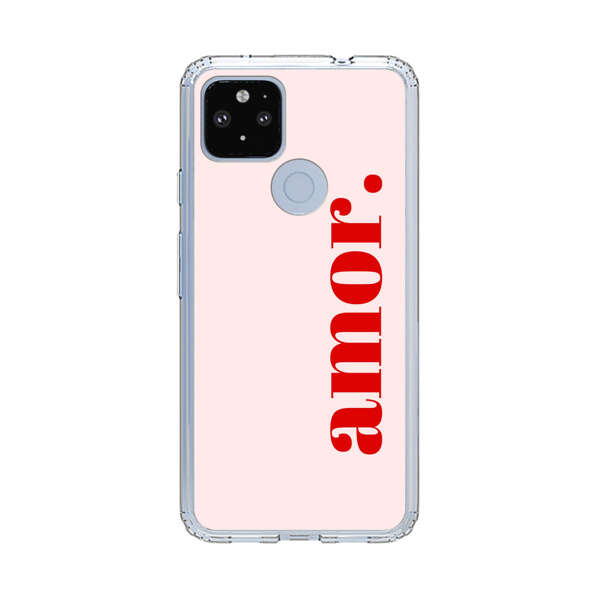 Amor Love Bold Red Text Google Pixel 4a 5G Case