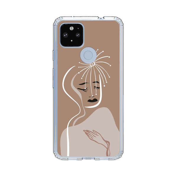 Artistic Abstract Portrait with Serene Face Google Pixel 4a 5G Case